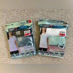 New 32 Degrees Women’s Cool Tee 2sets of 3-pack size M
